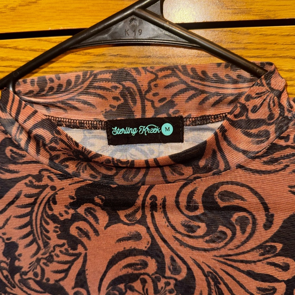 Sterling Kreek Women's Long Sleeve Top - Black and Brown